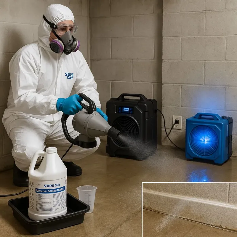 Sanitization and Odor Removal process in Martindale, TX