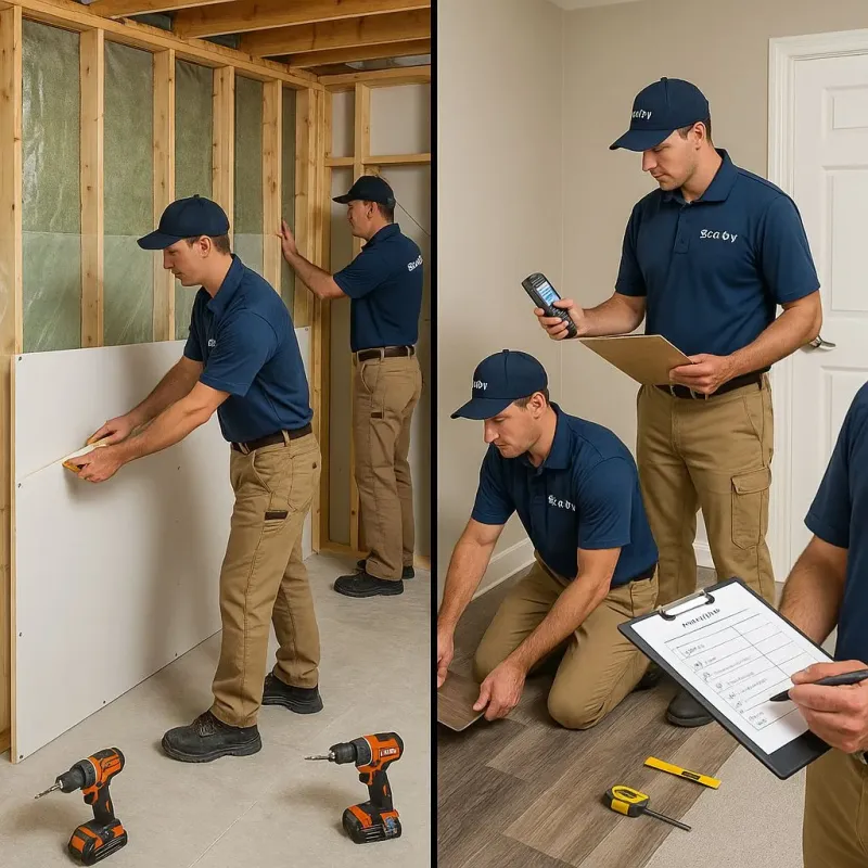 Repairs and Reconstruction process in Martindale, TX